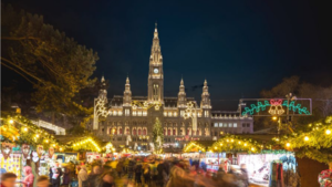 Vídeňské vánoční trhy na náměstí Rathausplatz
